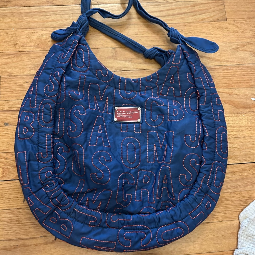 Marc by Marc Jacobs Blue Quilted Hobo Bag